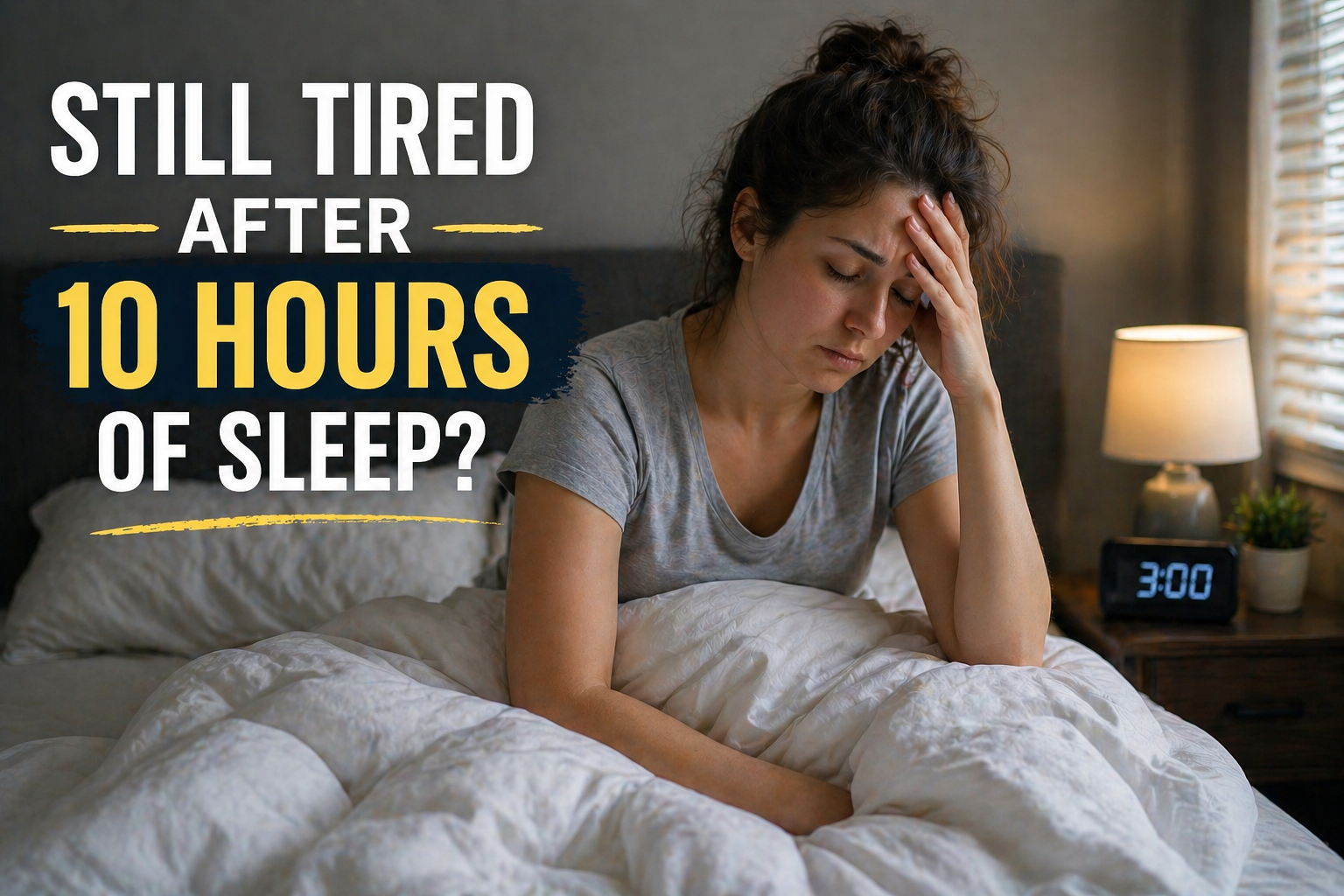 why am i still tired after 10 hours of sleep